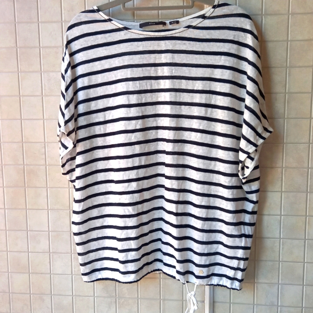 Brax striped loose fitting shirt